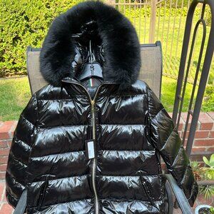 Gorski Women's Après Ski Jacket with Detachable Fox Hood Trim